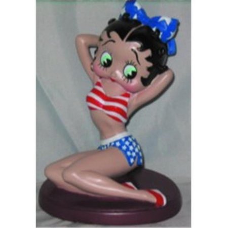 PRECIOUS KIDS Precious Kids 35004 4.5   Patriotic Betty Boop Resin Figure 35004